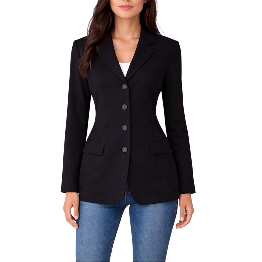 Mexx Black Tailored Single-Breasted Blazer